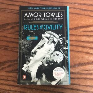 Rules of civility by amor towels, good condition, paperback